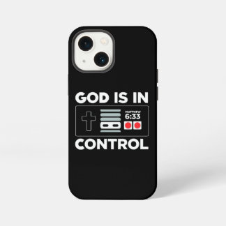 God is in control christian bible verse game iPhone 13 mini case
