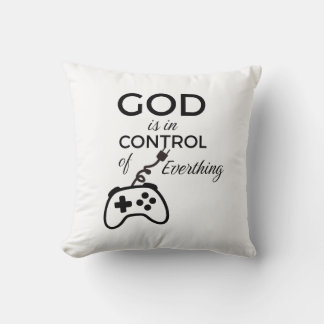 God Is In Control Christian Home Decor Throw Pillo Pillow