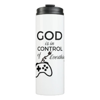 God Is In Control Christian Insulated Tumbler - Fa