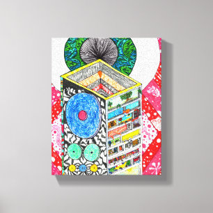 God Is in the Details Geometric Tower Canvas Print