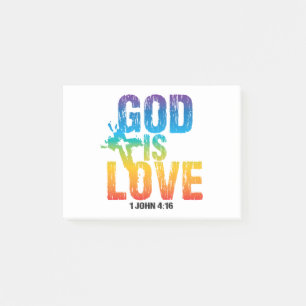 God is Love 1 John 4:16 Post-it Notes