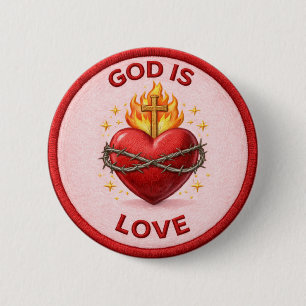 God Is Love 2 Inch Round Button