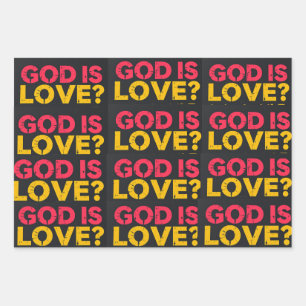 God Is Love: A Gentle Reminder Wrapping Paper Sheet