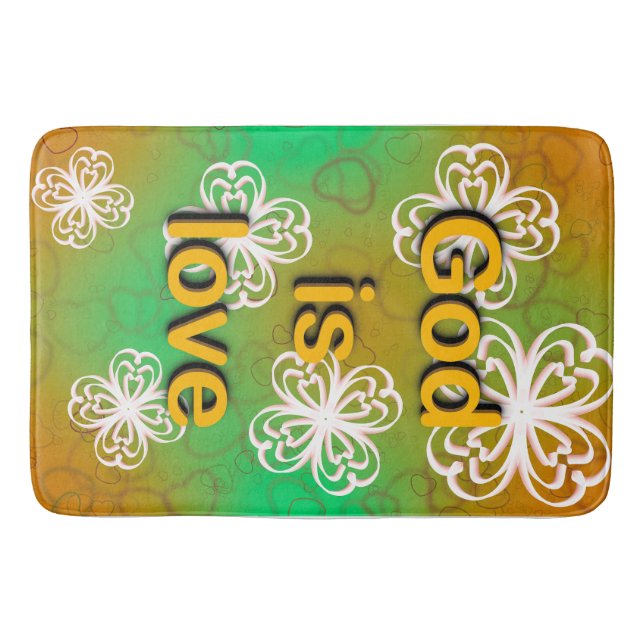 God is love  bath mat (Front)
