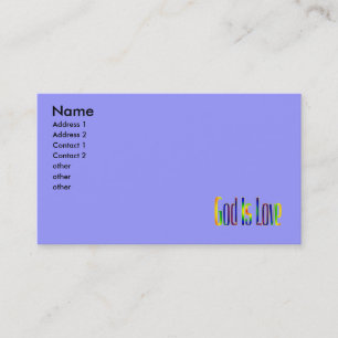God Is Love Business Card
