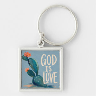 GOD IS LOVE Christian Encouragement Gift Keychain