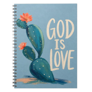 GOD IS LOVE   Christian Encouragement Gift Notebook