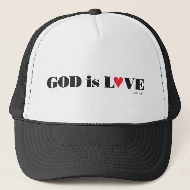 "God is love" hat (Front)