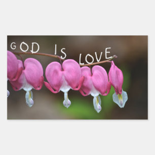 God Is Love Heart Sticker