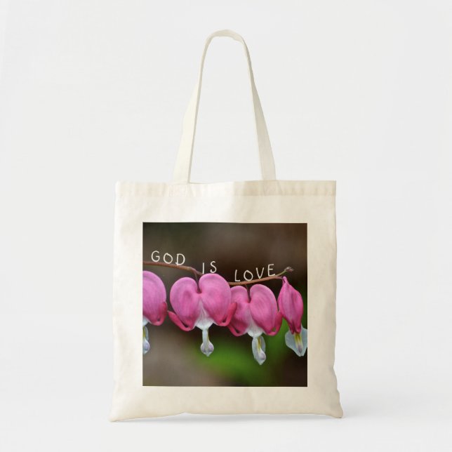 God Is Love Heart Tote Bag (Front)