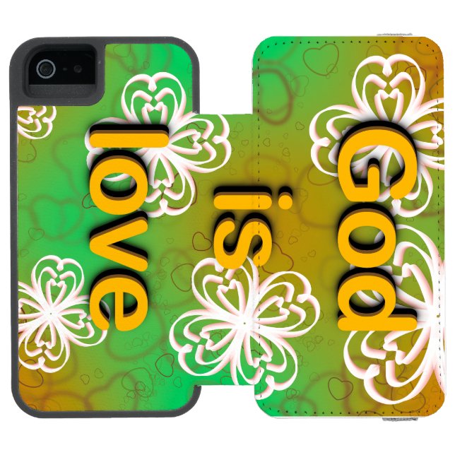 God is love  incipio iPhone wallet case (Folio Open)