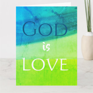 God is Love Inspirational Card