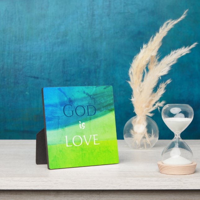 God is Love Inspirational Plaque (Insitu)