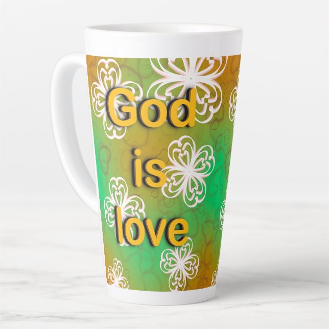 God is love  latte mug (Left Angle)