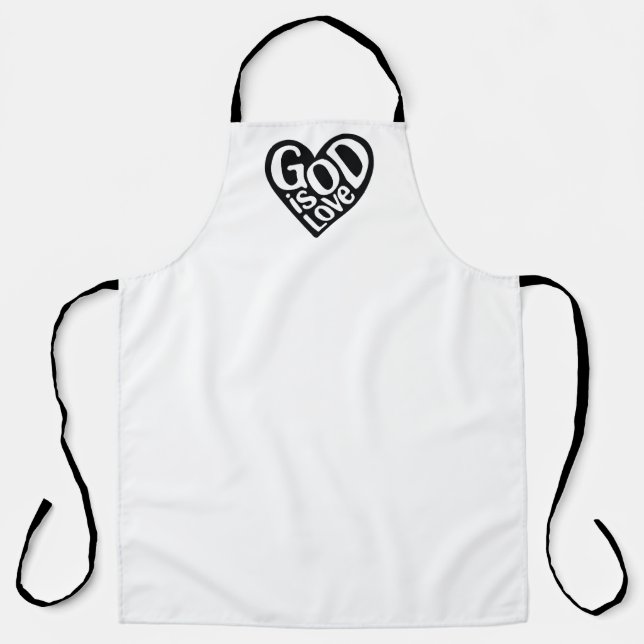 God is Love Like Jesus Quotes God Art Love Art Quo Apron (Front)