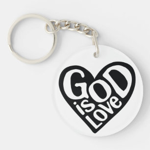 God is Love Like Jesus Quotes God Art Love Art Quo Keychain