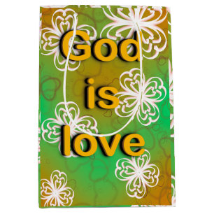 God is love medium gift bag