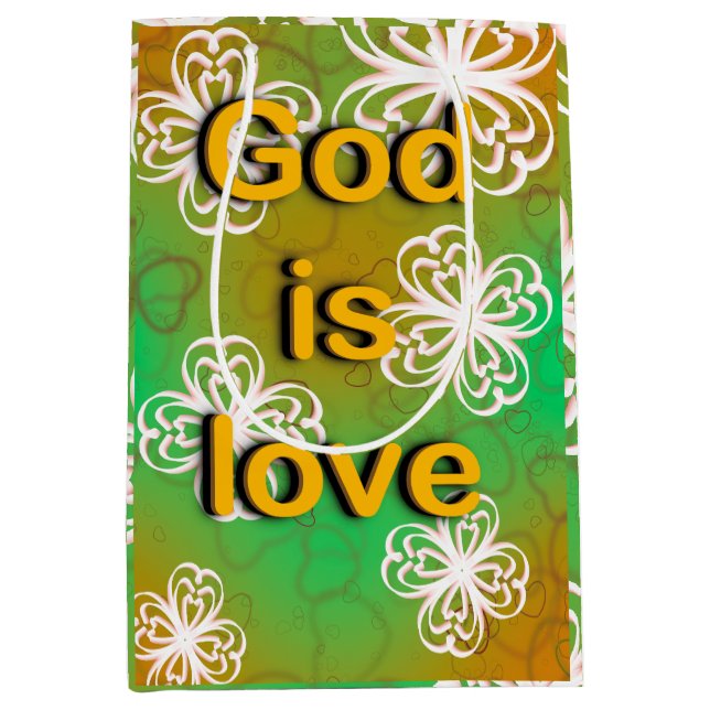 God is love  medium gift bag (Front)