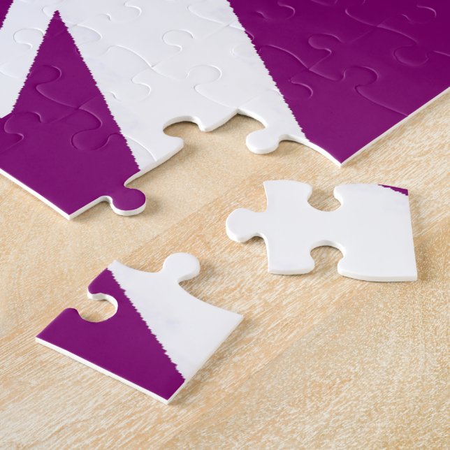 "God Is Love" Mystical Deep Purple (1 John 4:16)  Jigsaw Puzzle (Side)