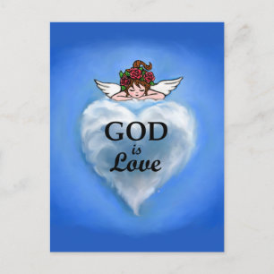 God Is Love Postcard