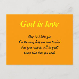God is love postcards