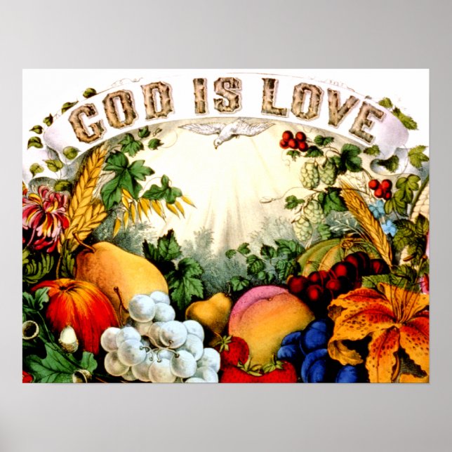 God is Love Poster PRINT (Front)