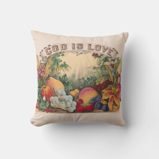 God Is Love Throw Pillow (Front)