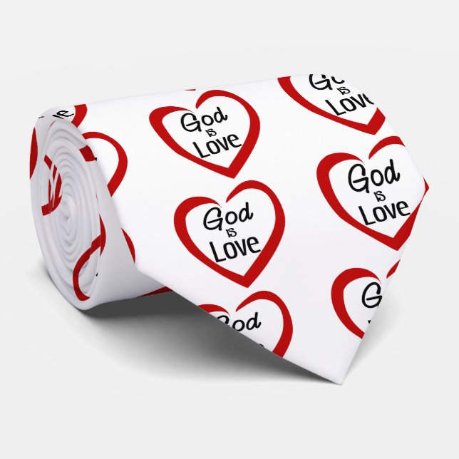 God is Love Tie (Rolled)