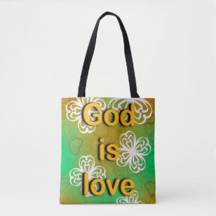 God is love tote bag