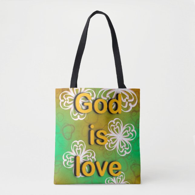 God is love  tote bag (Front)
