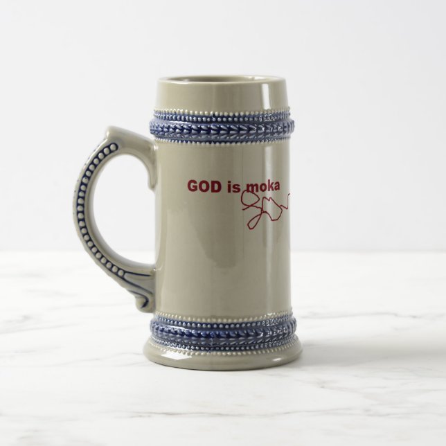 GOD is Moka Love Beer Stein (Left)