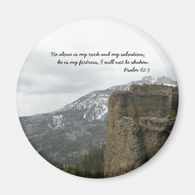 God is my Rock & Salvation Magnet (Front)