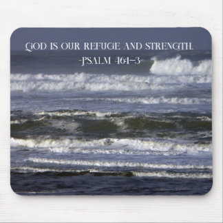 God is my strength and defence: Exodus 15:1–4 Mouse Pad