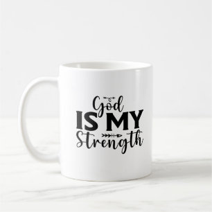 God is My Strength Coffee Mug