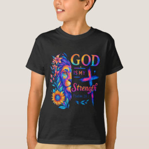 God Is My Strength Psalm 28_7 Lion Tee
