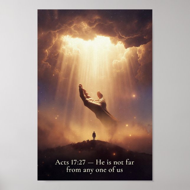 God is not far from you poster (Front)