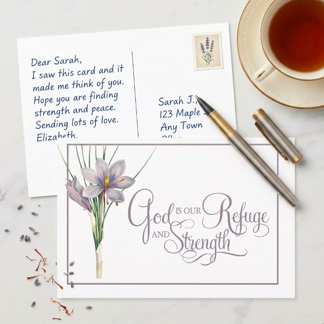 God is our Refuge and strength Postcard (Creator Uploaded)