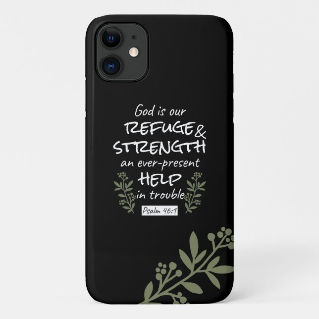 'God is Our Refuge and Strength' Psalm 46:1 Case-Mate iPhone Case (Back)