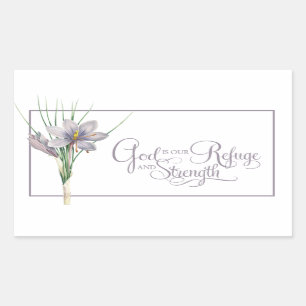 God is our Refuge and strength Sticker