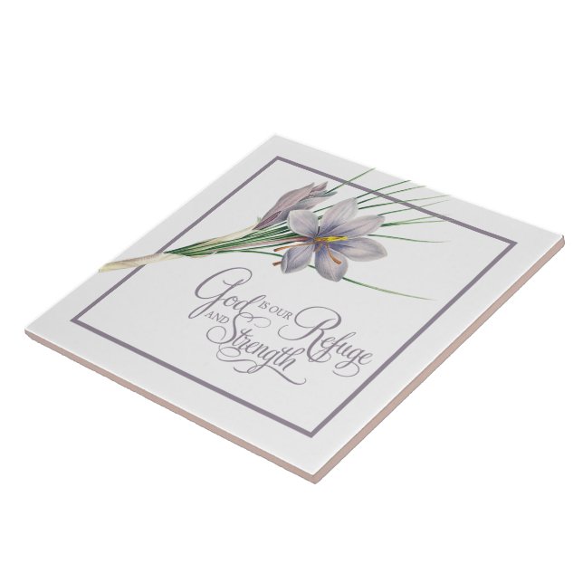 God is our Refuge and strength  Tile (Side)