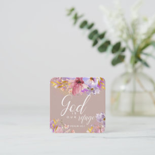 God is our refuge - Bible Verse Card