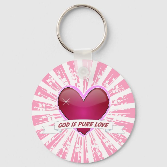 God is Pure Love Keychain (Front)
