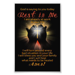 God Is Saying to you today Photo Print