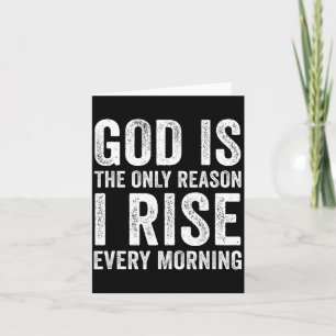 God Is The Only Reason I Rise, Jesus Christian Ins Card
