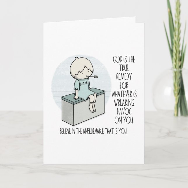 God is the Remedy Card (Front)