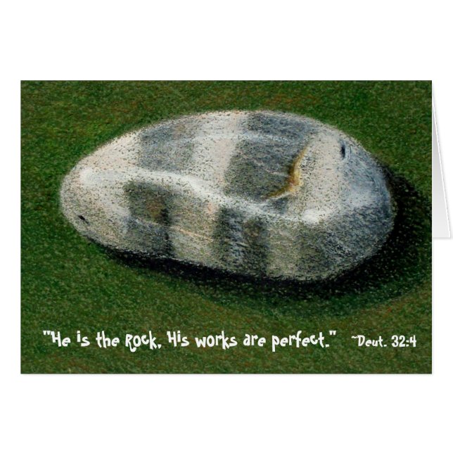 GOD IS THE ROCK (ART CARD) (Front Horizontal)