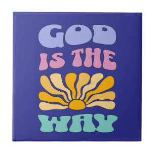 God is the Way Tile