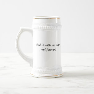 God Is With Me stein mug