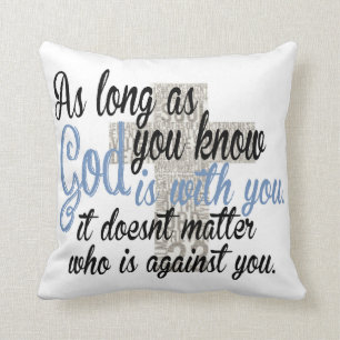 God is with you throw pillow