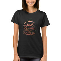 God Is Within Her Christian T‑Shirt (Psalm 46:5)